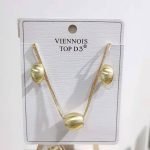 Ensemble collier et boucles d'oreilles Femme