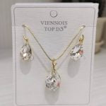 Ensemble collier et boucles d'oreilles Femme