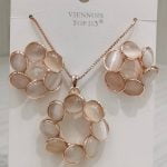 Ensemble collier et boucles d'oreilles Femme