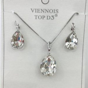 Ensemble collier et boucles d'oreilles Femme