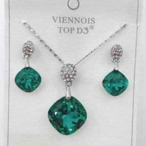 Ensemble collier et boucles d'oreilles Femme