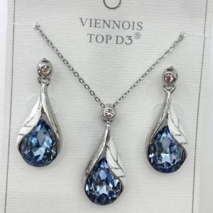 Ensemble collier et boucles d'oreilles Femme