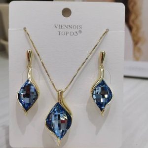 Ensemble collier et boucles d'oreilles Femme