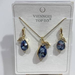 Ensemble collier et boucles d'oreilles Femme