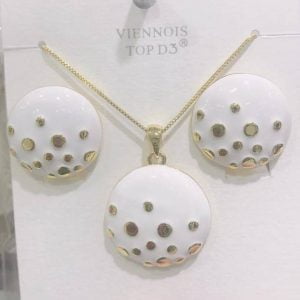 Ensemble collier et boucles d'oreilles Femme