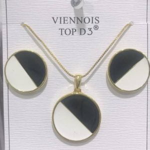 Ensemble collier et boucles d'oreilles Femme
