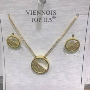 Ensemble collier et boucles d'oreilles Femme
