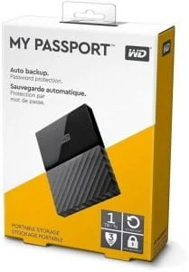 Disque dur externe portable WD - My Passport 1To
