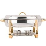 Dish ovale d'accent d'or